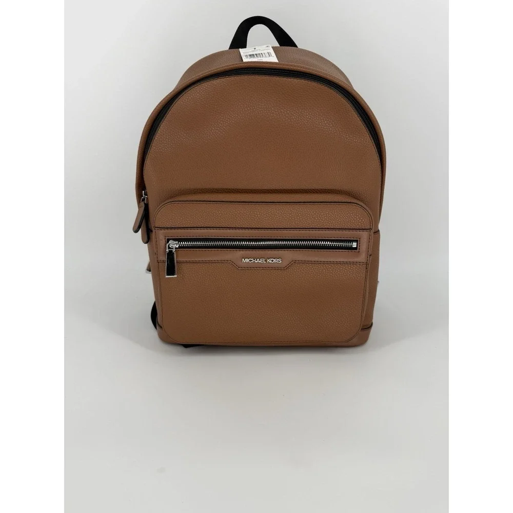 Michael Kors Malone Backpack Brown Leather Luggage Adjustable Strap NEW $268‎